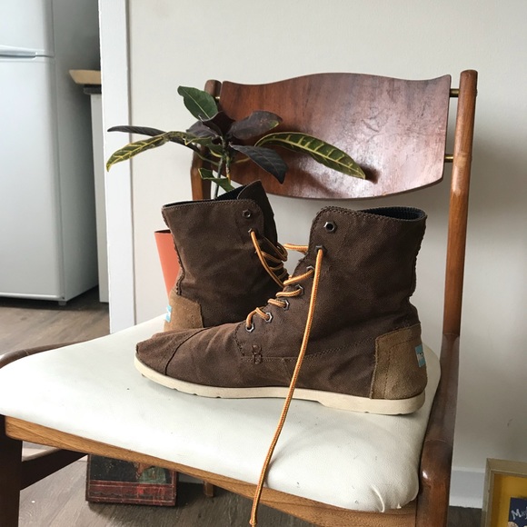 Toms chukka men’s sneaker boot shoe high top suede - Picture 3 of 6